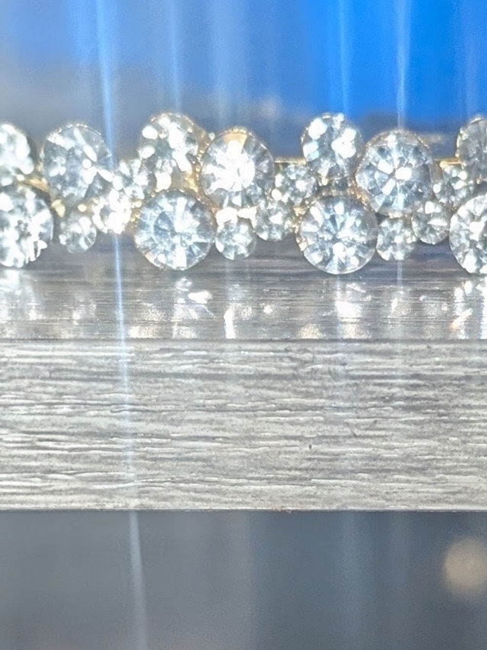 Crystal Statement Hair Barrett - Clear Rhinestone Sparkle